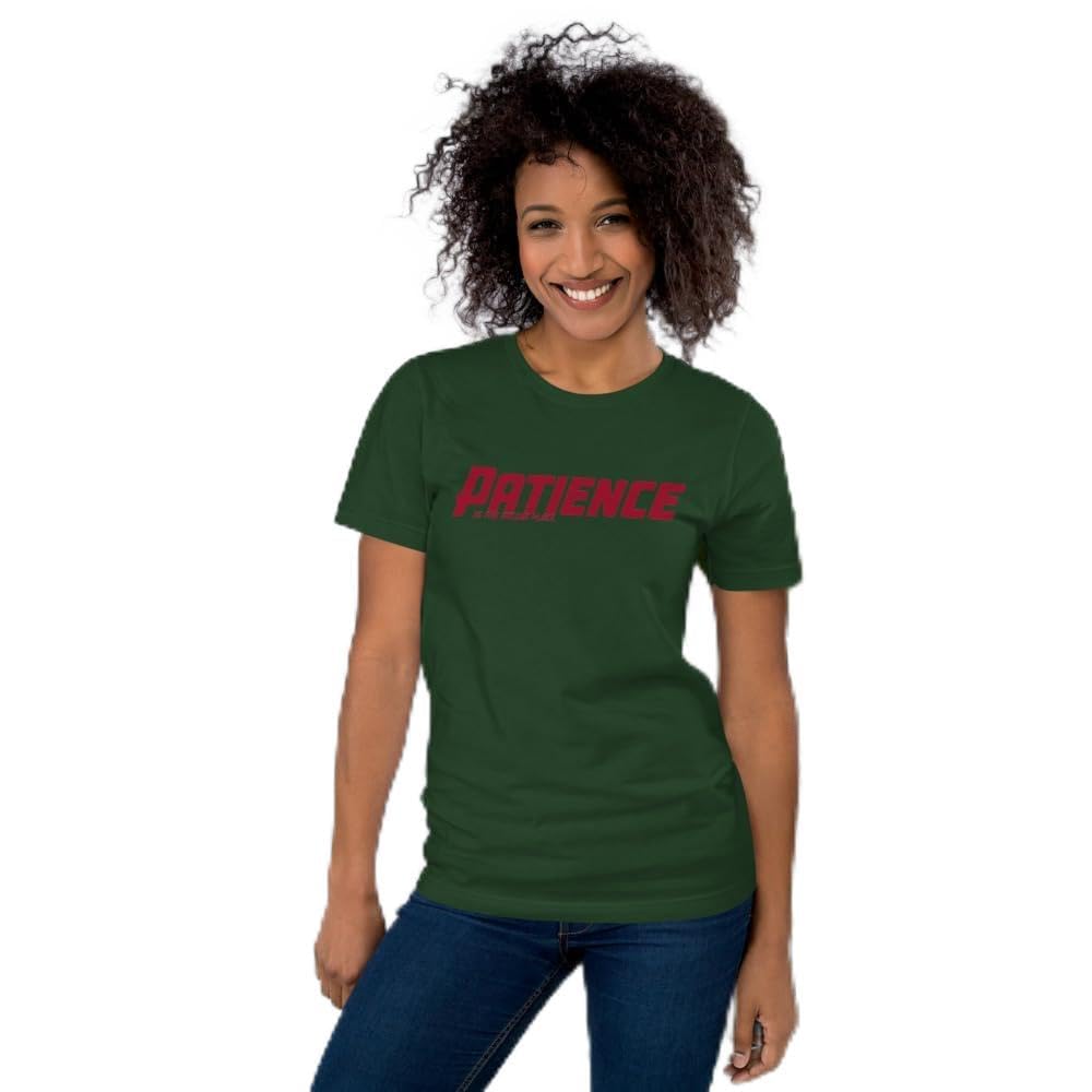Unisex Patience No Patience Racing First Place Second Place Car Indy T-Shirt Short Sleeve Graphic Funny Adult Casual Trendy