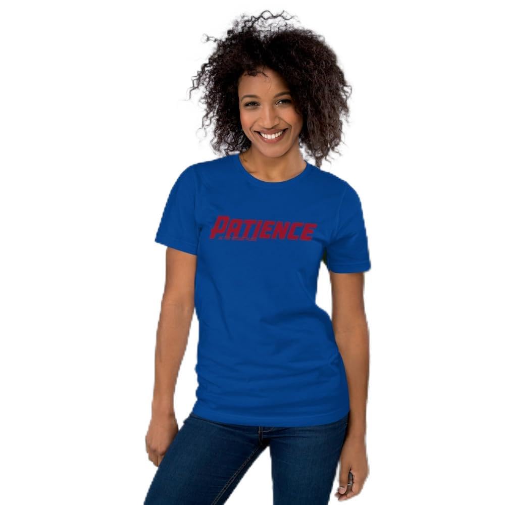 Unisex Patience No Patience Racing First Place Second Place Car Indy T-Shirt Short Sleeve Graphic Funny Adult Casual Trendy