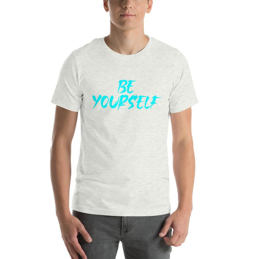 Byte the Bit Unisex Be Yourself Graphic Crewneck T-Shirt Novelty Short Sleeve Men Women Adult Casual Trendy