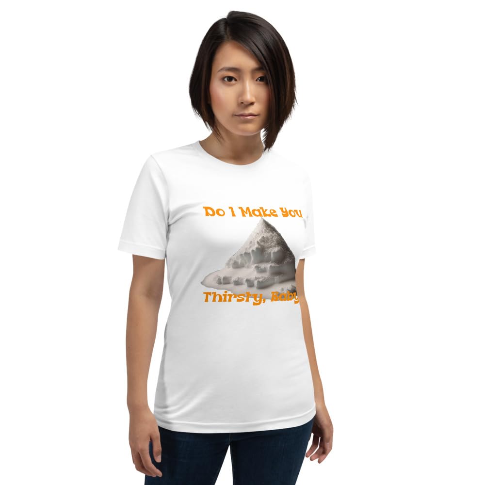 Unisex Salt Sugar Thirsty Graphic T-Shirt Funny Baby Adult Short Sleeve Casual Trendy