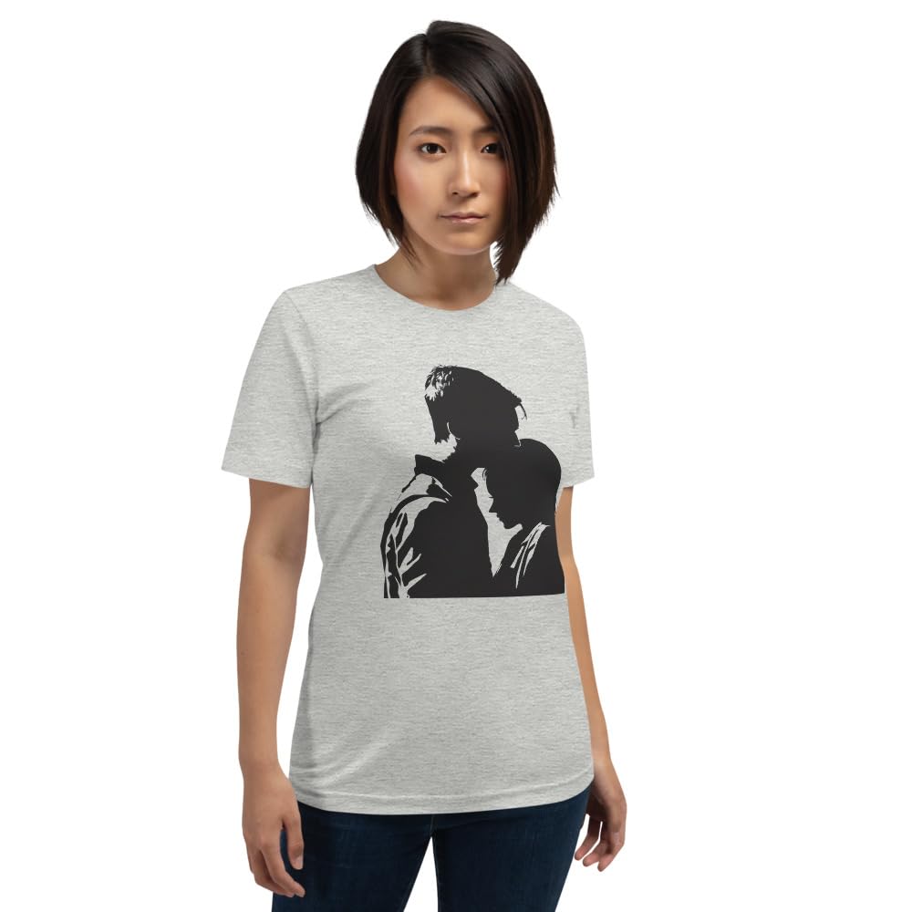 Byte the Bit Unisex Valentine Man Woman Kiss Love Intimate Graphic Crewneck T-Shirt Short Sleeve Men Women Adult Casual