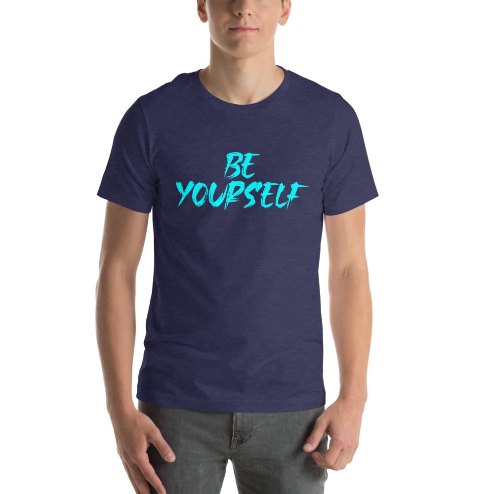 Byte the Bit Unisex Be Yourself Graphic Crewneck T-Shirt Novelty Short Sleeve Men Women Adult Casual Trendy