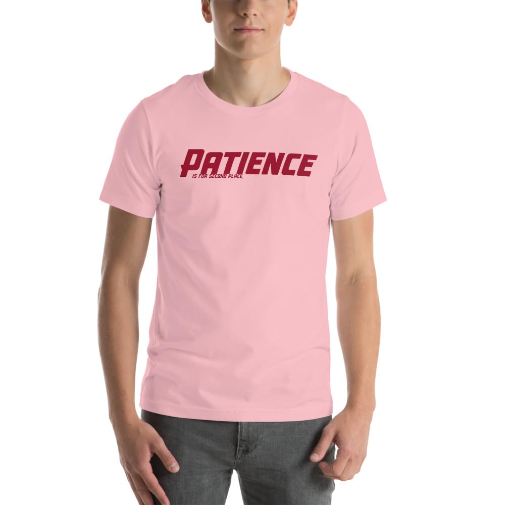Unisex Patience No Patience Racing First Place Second Place Car Indy T-Shirt Short Sleeve Graphic Funny Adult Casual Trendy