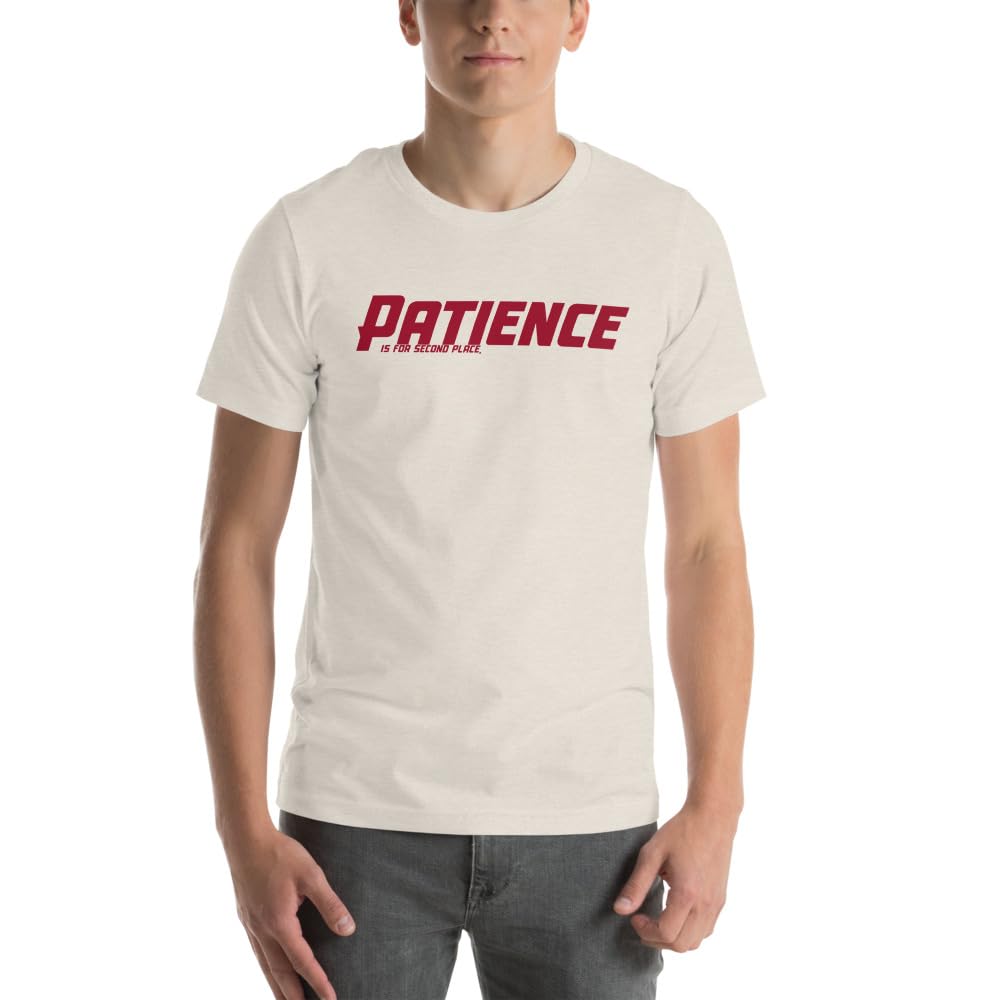 Unisex Patience No Patience Racing First Place Second Place Car Indy T-Shirt Short Sleeve Graphic Funny Adult Casual Trendy