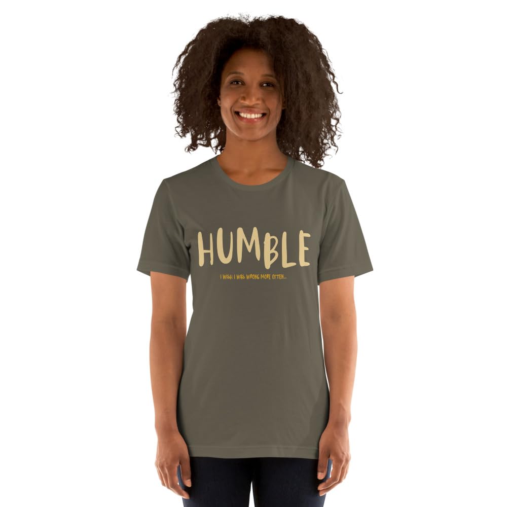 Unisex Humble Wrong More Often Always Right Arrogant Sarcasm Wish T-Shirt Short Sleeve Graphic Funny Adult Casual Trendy