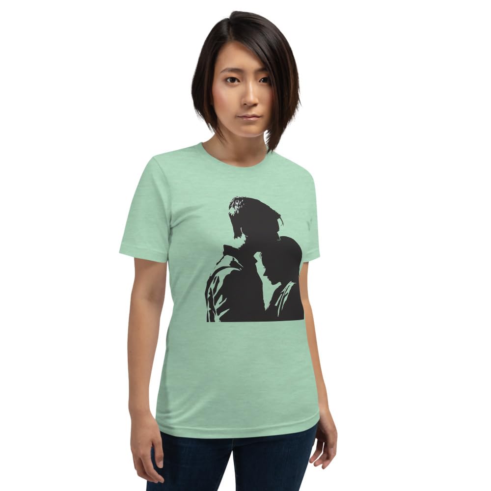 Byte the Bit Unisex Valentine Man Woman Kiss Love Intimate Graphic Crewneck T-Shirt Short Sleeve Men Women Adult Casual