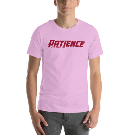 Unisex Patience No Patience Racing First Place Second Place Car Indy T-Shirt Short Sleeve Graphic Funny Adult Casual Trendy