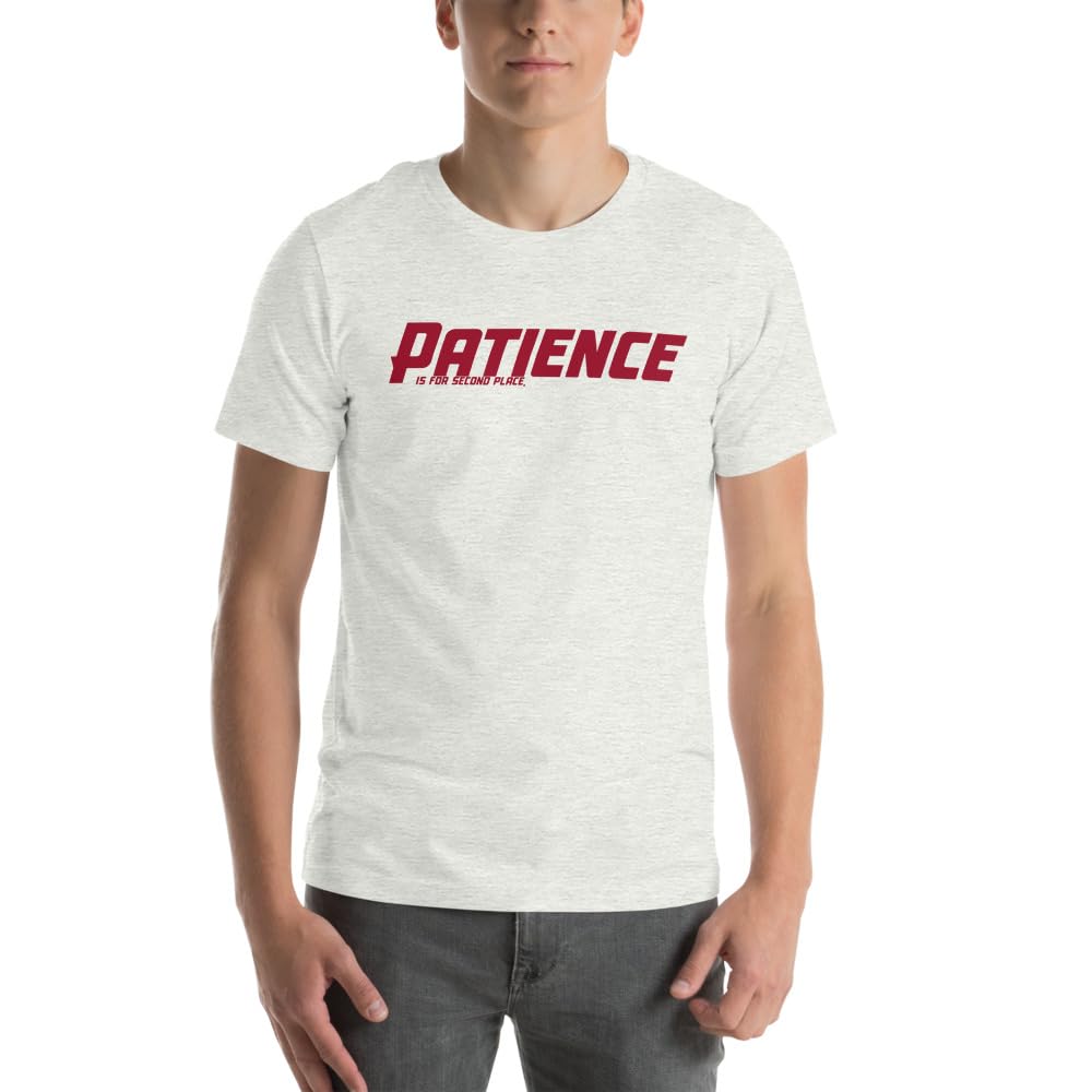 Unisex Patience No Patience Racing First Place Second Place Car Indy T-Shirt Short Sleeve Graphic Funny Adult Casual Trendy