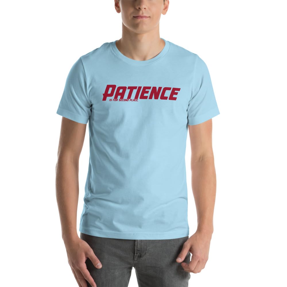 Unisex Patience No Patience Racing First Place Second Place Car Indy T-Shirt Short Sleeve Graphic Funny Adult Casual Trendy