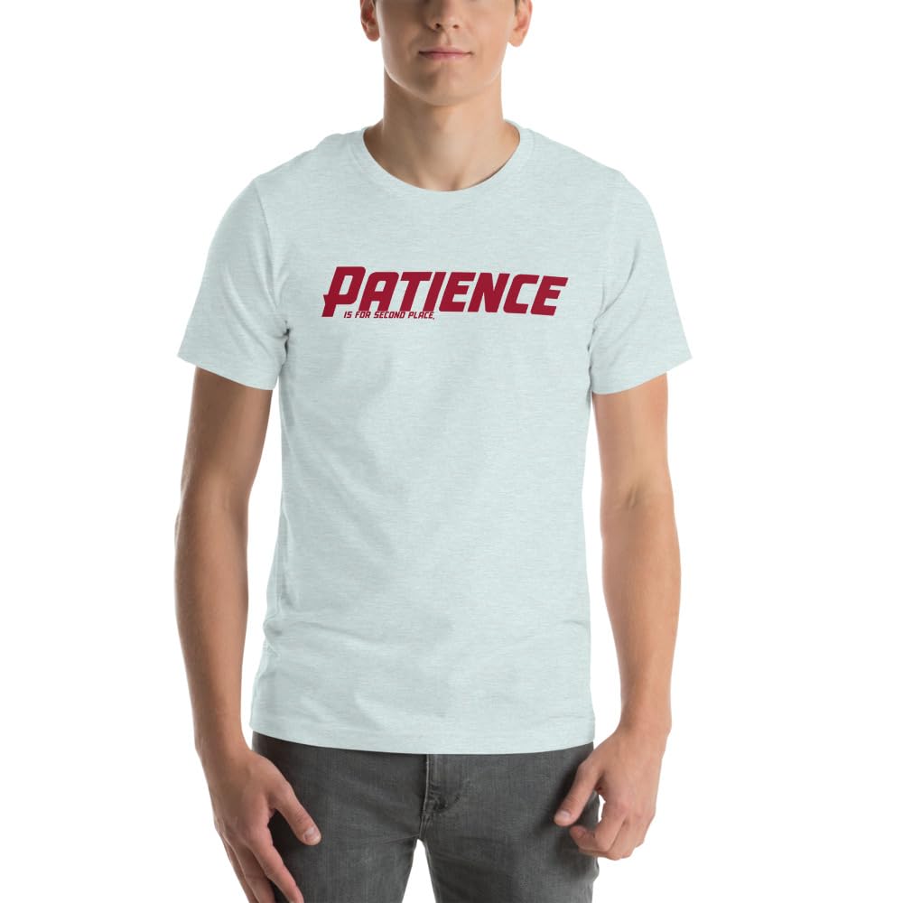 Unisex Patience No Patience Racing First Place Second Place Car Indy T-Shirt Short Sleeve Graphic Funny Adult Casual Trendy