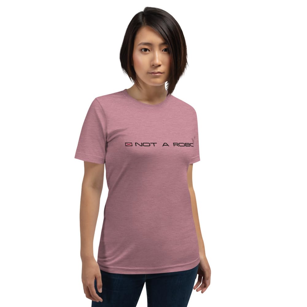 Byte the Bit Unisex Not A Robot Respect Boundaries Graphics Crewneck T-Shirt Novelty Short Sleeve Adult Men Women Casual