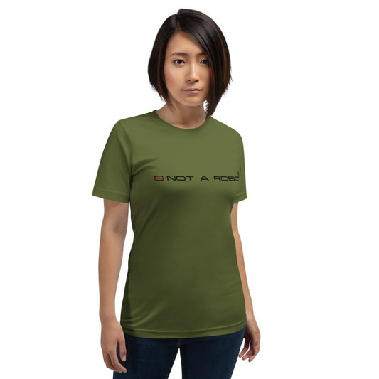 Byte the Bit Unisex Not A Robot Respect Boundaries Graphics Crewneck T-Shirt Novelty Short Sleeve Adult Men Women Casual