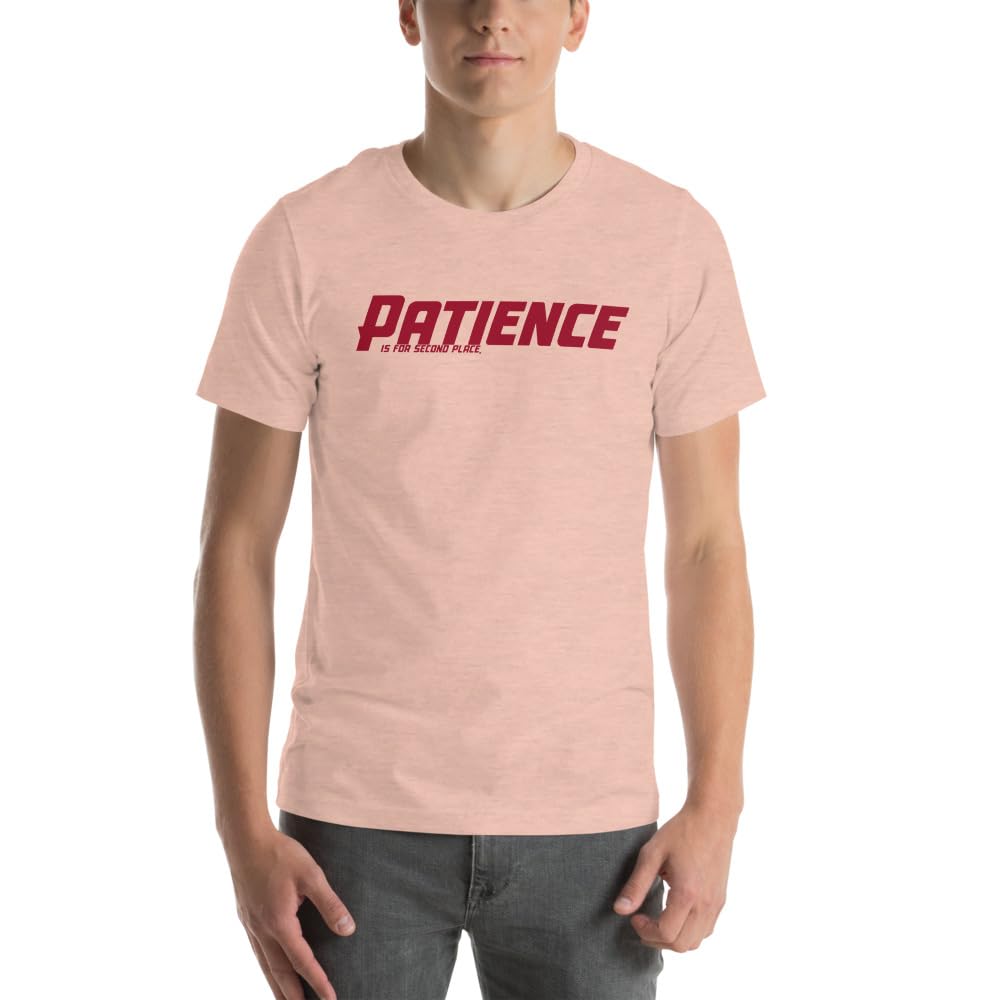 Unisex Patience No Patience Racing First Place Second Place Car Indy T-Shirt Short Sleeve Graphic Funny Adult Casual Trendy