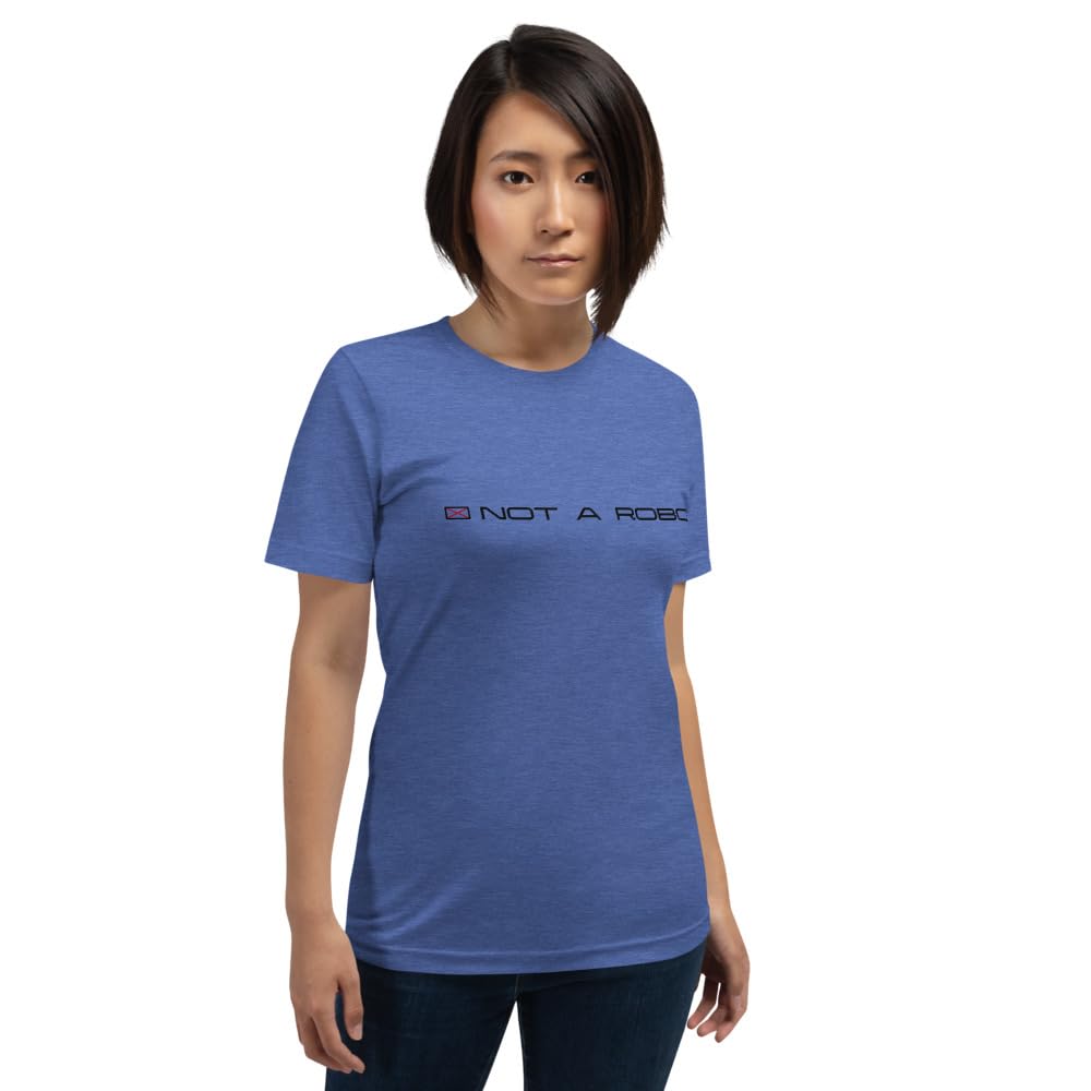 Byte the Bit Unisex Not A Robot Respect Boundaries Graphics Crewneck T-Shirt Novelty Short Sleeve Adult Men Women Casual