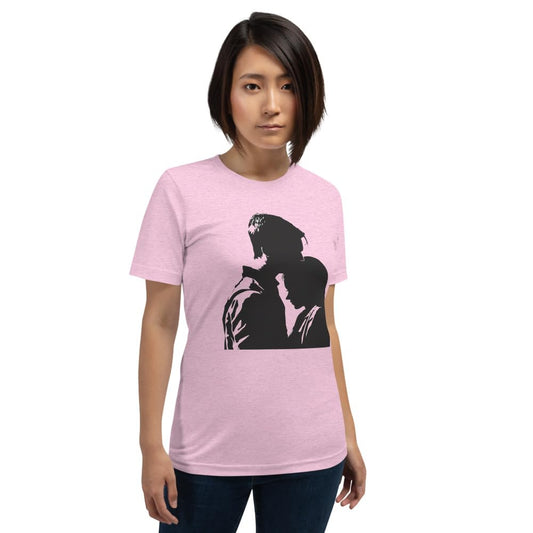 Byte the Bit Unisex Valentine Man Woman Kiss Love Intimate Graphic Crewneck T-Shirt Short Sleeve Men Women Adult Casual