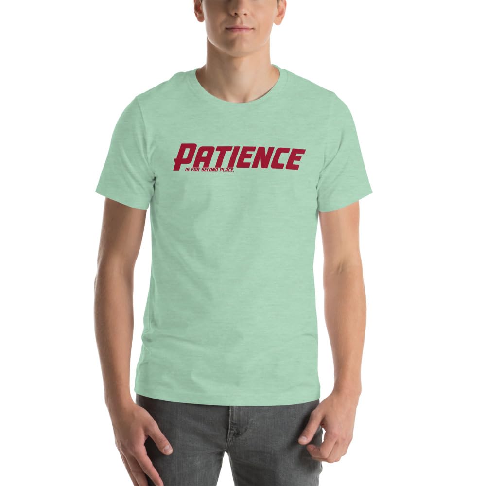 Unisex Patience No Patience Racing First Place Second Place Car Indy T-Shirt Short Sleeve Graphic Funny Adult Casual Trendy