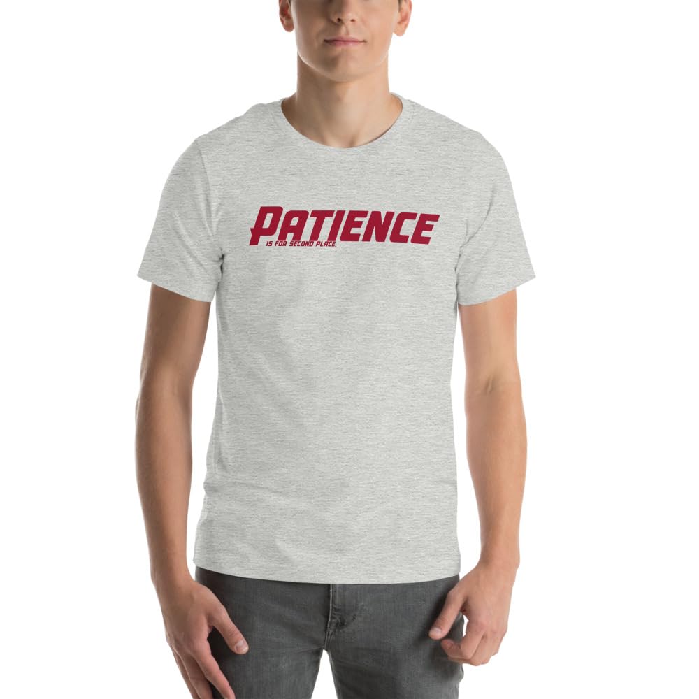 Unisex Patience No Patience Racing First Place Second Place Car Indy T-Shirt Short Sleeve Graphic Funny Adult Casual Trendy