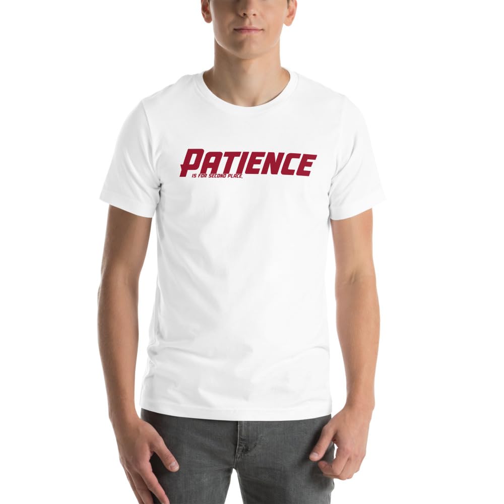 Unisex Patience No Patience Racing First Place Second Place Car Indy T-Shirt Short Sleeve Graphic Funny Adult Casual Trendy