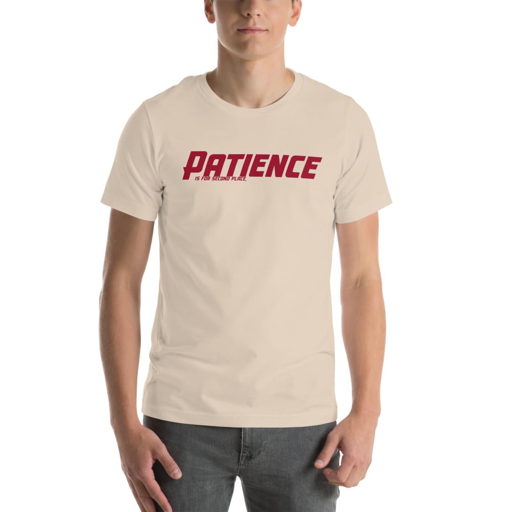 Unisex Patience No Patience Racing First Place Second Place Car Indy T-Shirt Short Sleeve Graphic Funny Adult Casual Trendy