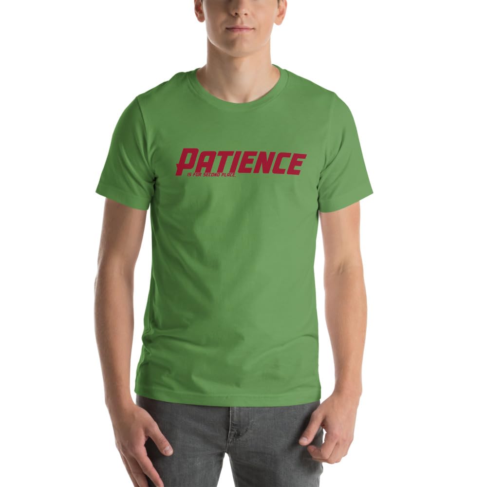 Unisex Patience No Patience Racing First Place Second Place Car Indy T-Shirt Short Sleeve Graphic Funny Adult Casual Trendy