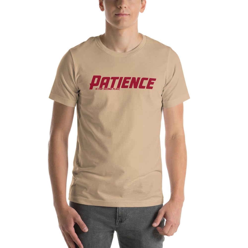 Unisex Patience No Patience Racing First Place Second Place Car Indy T-Shirt Short Sleeve Graphic Funny Adult Casual Trendy